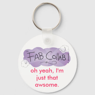 Chaveiro corrente chave do collab fabuloso