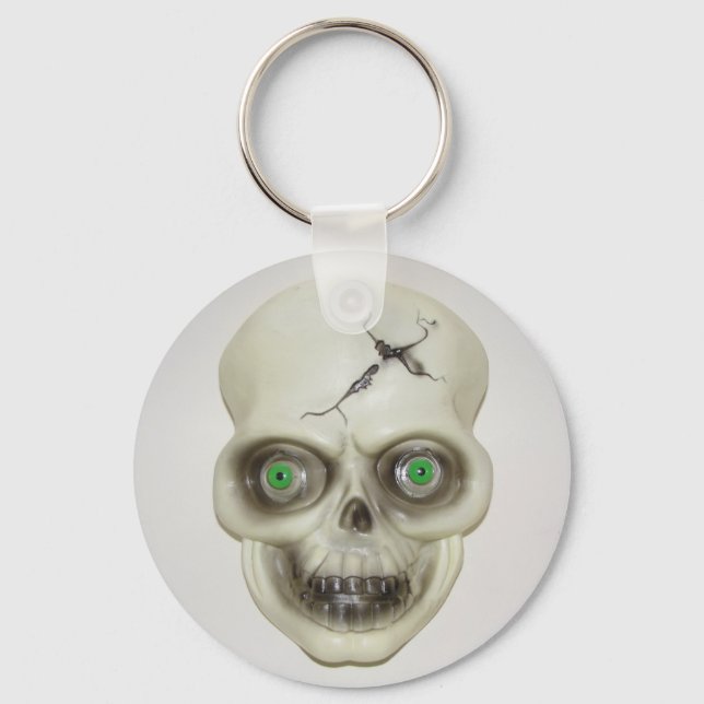 Chaveiro Corrente-chave do crânio do Halloween muito assust (Frente)