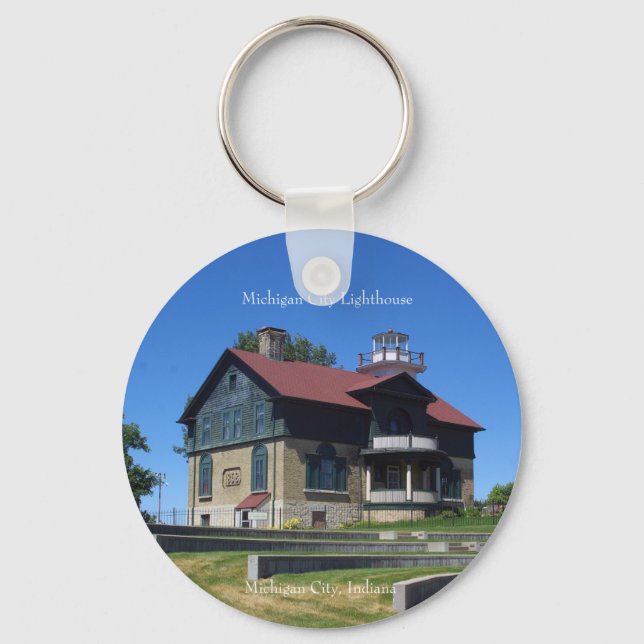 Chaveiro Corrente chave do Farol da cidade de Michigan (Frente)