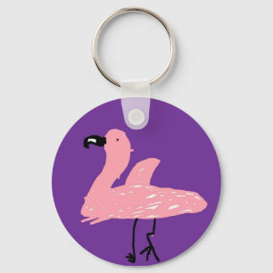Chaveiro Corrente chave do flamingo