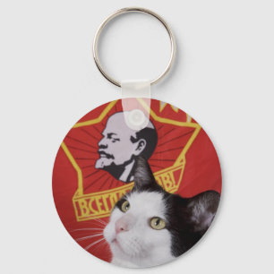 Chaveiro Corrente chave do gato do Commie