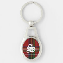 Corrente chave do monograma real considerável da