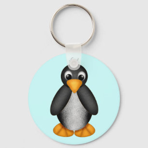 Chaveiro Corrente chave do pinguim bonito - personalizada
