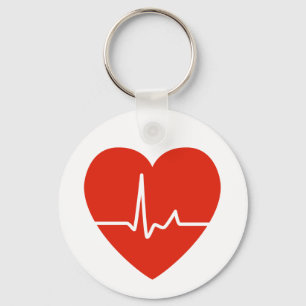 Chaveiro Corrente chave dos batimentos cardíacos