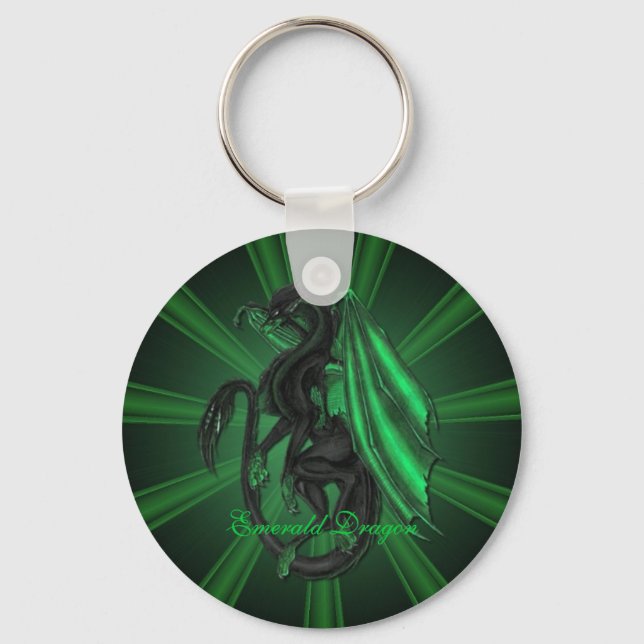 Chaveiro Corrente-chave Emerald Dragon (Frente)