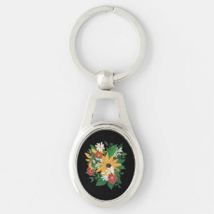 Chaveiro Corrente chave floral