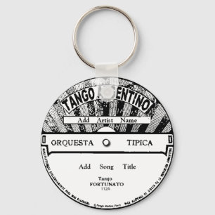 Chaveiro Corrente chave gravada de Argentino do tango
