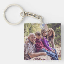 Corrente chave personalizada de foto de família