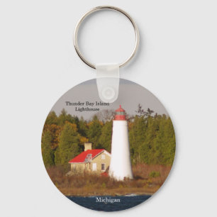Chaveiro Corrente chave Thunder Bay Island Lighthouse