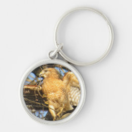 Chaveiro corrente chave Vermelho-empurrada do falcão