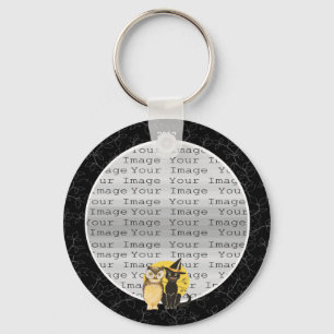 Chaveiro Corrente chave Wedding do Dia das Bruxas do gato &