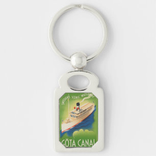 Chaveiro Corrente da chave de Viagens vintage de suecia