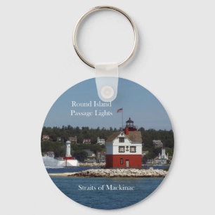 Chaveiro Corrente das luzes de passagem da ilha redonda