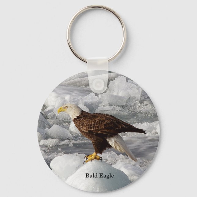 Chaveiro Corrente de chave Bald Eagle (Frente)
