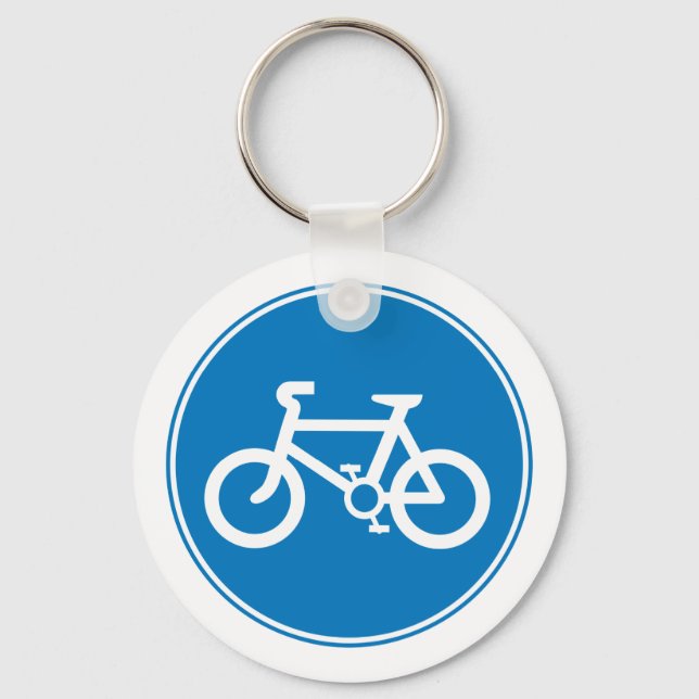 Chaveiro Corrente de Chave Bicicleta Azul (Frente)