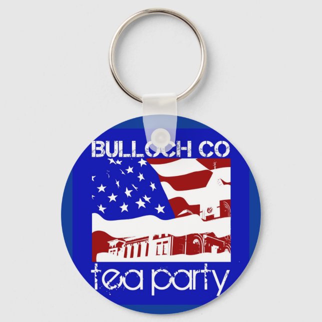 Chaveiro Corrente de chave Bulloch Co. Tea Party (Frente)
