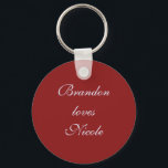 Chaveiro Corrente de Chave de Amor de Fada de Prata<br><div class="desc">Um noivo doce e divertido ama a corrente chave da noiva. Parece excelente como um charme de bolsa!</div>