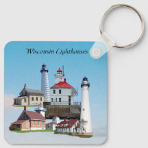 Corrente de chave de metal de Faróis de Wisconsin