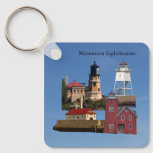 Chaveiro Corrente de chave de metal do Farol de Minnesota