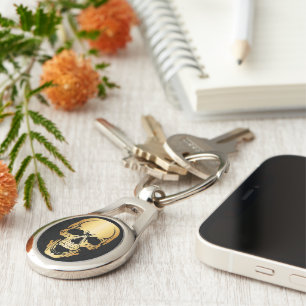 Chaveiro Corrente de chave de metal Dourada