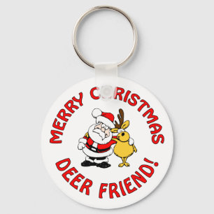 Chaveiro Corrente de chave de Natal "Vestido Amigo"