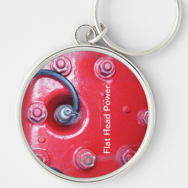 Chaveiro Corrente de chave do motor de cabeça plana (Frente)