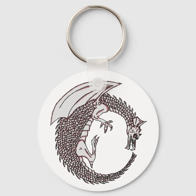 Chaveiro Corrente de Chave Dragão! (Frente)