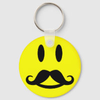 Corrente de chave Feliz de bigode