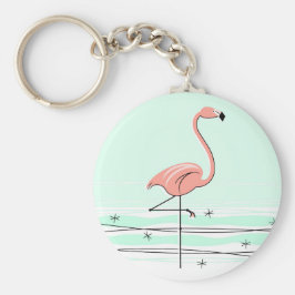 Chaveiro Corrente de chave Flamingo verde