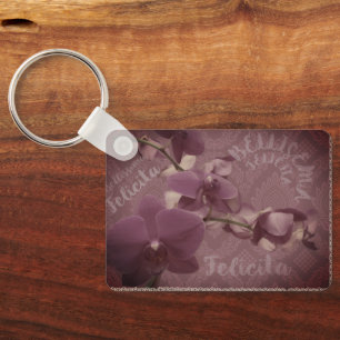 Chaveiro Corrente de chave floral vintage