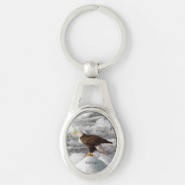 Chaveiro Corrente de chave metálica Bald Eagle