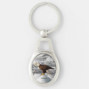 Chaveiro Corrente de chave metálica Bald Eagle