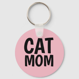 Chaveiro Corrente de chave MOM CAT rosa