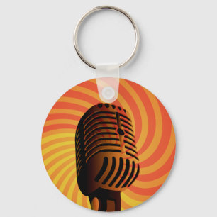 Chaveiro Corrente de chave personalizada do microfone