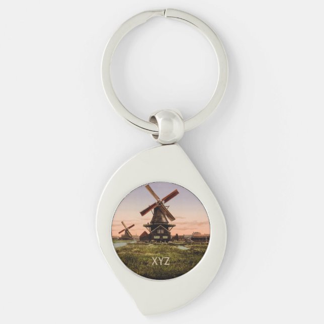 Chaveiro Corrente de chave personalizada dos Windmills hola (Frente)