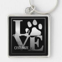 Corrente de Chave Personalizada Patas de Amor Prat