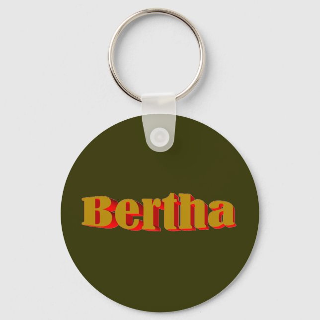 Chaveiro Corrente de chave verde da Bertha (Frente)