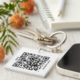 Chaveiro Corrente de chaves com Código QR