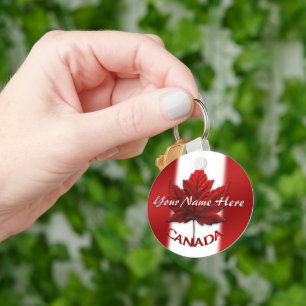 Chaveiro Corrente de Chaves de Lembrança do Canadá Presente
