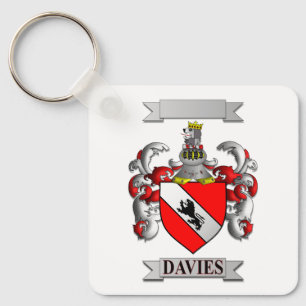Chaveiro Corrente de Chaves em Alumínio Davies Sobrenome Fa