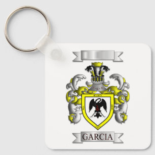 Chaveiro Corrente de Chaves Escudo de Família Garcia em Alu