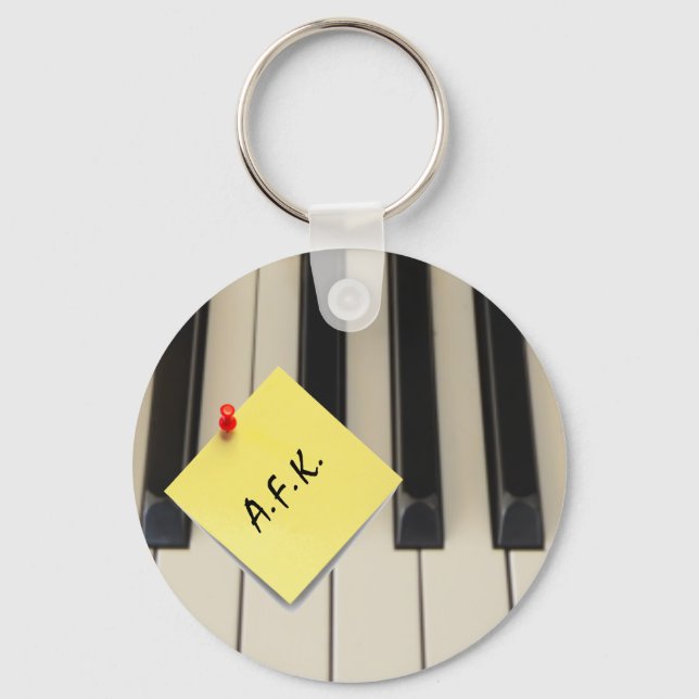 Chaveiro Corrente de teclas Piano A.F.K. (Longe do teclado) (Frente)