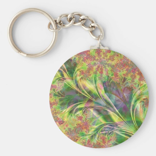 Chaveiro Corrente de teclas psicodélicas (Frente)