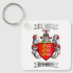 Chaveiro Corrente O'Brien Sobrenome e Escudo