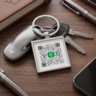 Chaveiro Corrente Personalizada para Leitura do Cash App
