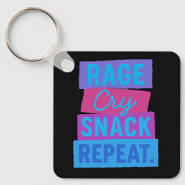 Chaveiro CORRIDA. Chore. SNACK. REPITA.