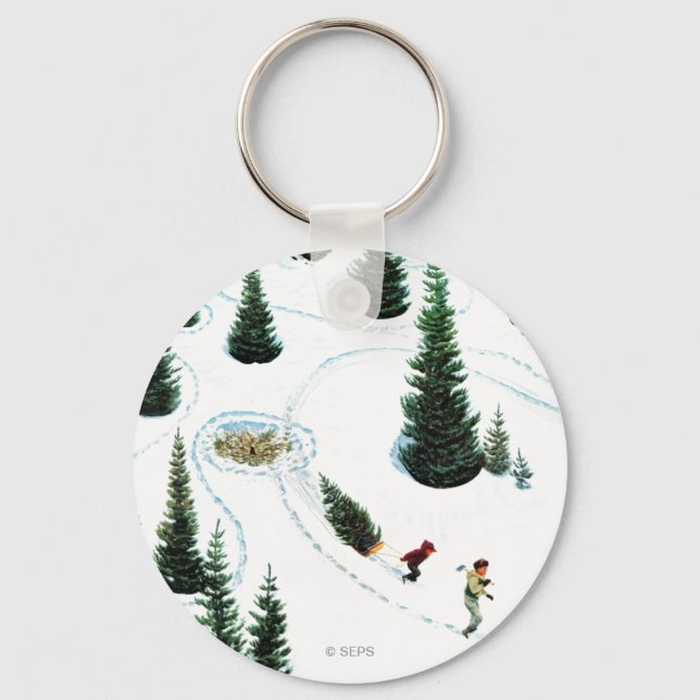 Chaveiro Cortando a árvore (Frente)