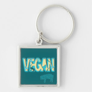 Chaveiro Corte de papel vegetariano
