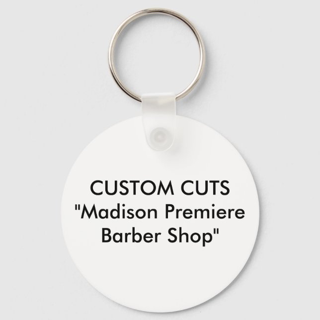 Chaveiro CORTES PERSONALIZADOS "Compro Barber Madison Premi (Frente)
