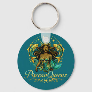 Chaveiro Cortina de Banho Teal Rainha Pisciana